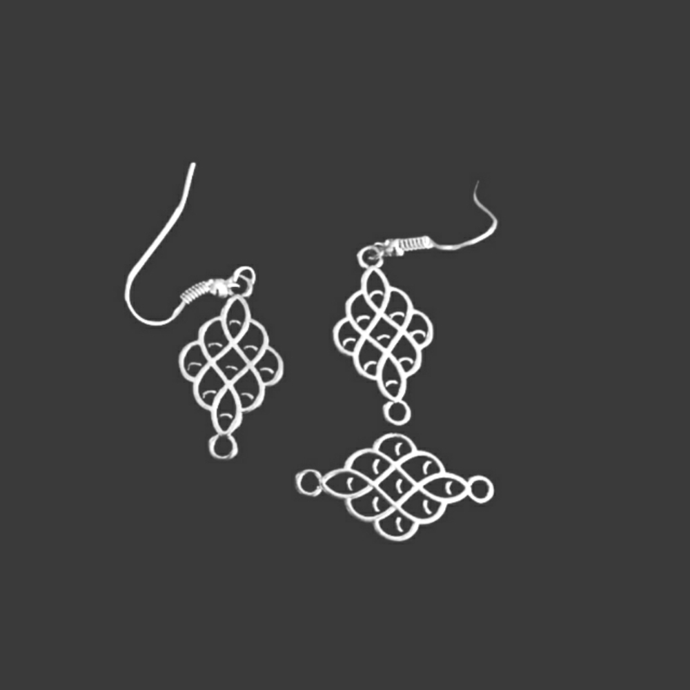 🌺silver knotwork earrings (READ MORE)